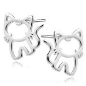 Cercei argint pisicute Hello Kitty DiAmanti Z2227ER-DIA Cercei argint pisicute Hello Kitty DiAmanti Z2227ER-DIA